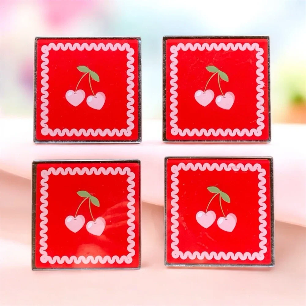 NEW 2 Packs Target VIRAL Coaster Sets Cherry Hearts Brand New 8 Coasters Total 🍒
